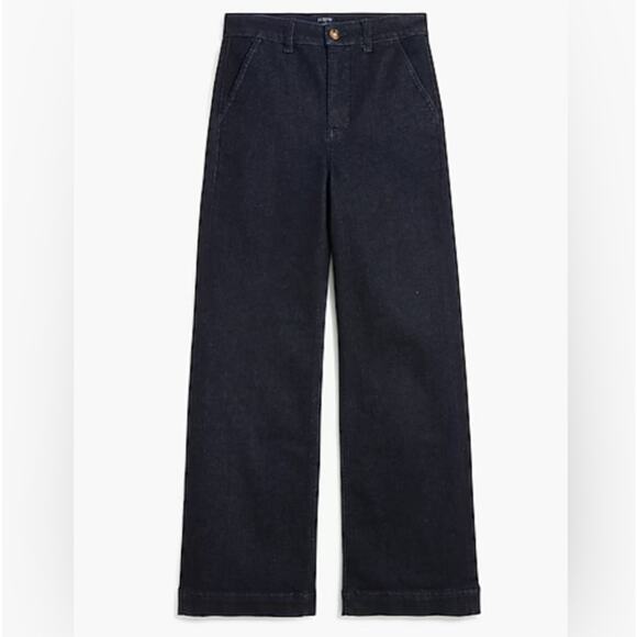 J. CREW | Soft Denim Trouser Signature Stretch High Waist Jeans Dark | 35, 20 - Picture 1 of 8